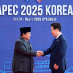 Presiden Republik Indonesia, Prabowo Subianto menghadiri Konferensi Tingkat Tinggi (KTT) Kerja Sama Ekonomi Asia Pasifik (APEC) 2025 di Hwabaek International Convention Centre (HICO), Gyeongju, Republik Korea, pada Jumat, 31 Oktober 2025.