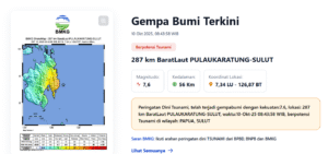 peringatan tsunami