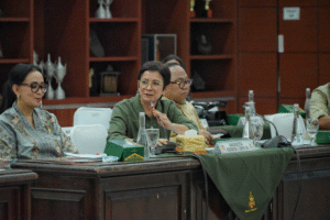 Anggota Komisi I DPR RI Nurul Arifin, dalam pertemuan Kunjungan Kerja Reses Komisi I DPR RI ke Kodam IV Diponegoro, Semarang, Jawa Tengah, Rabu (8/10/2025).