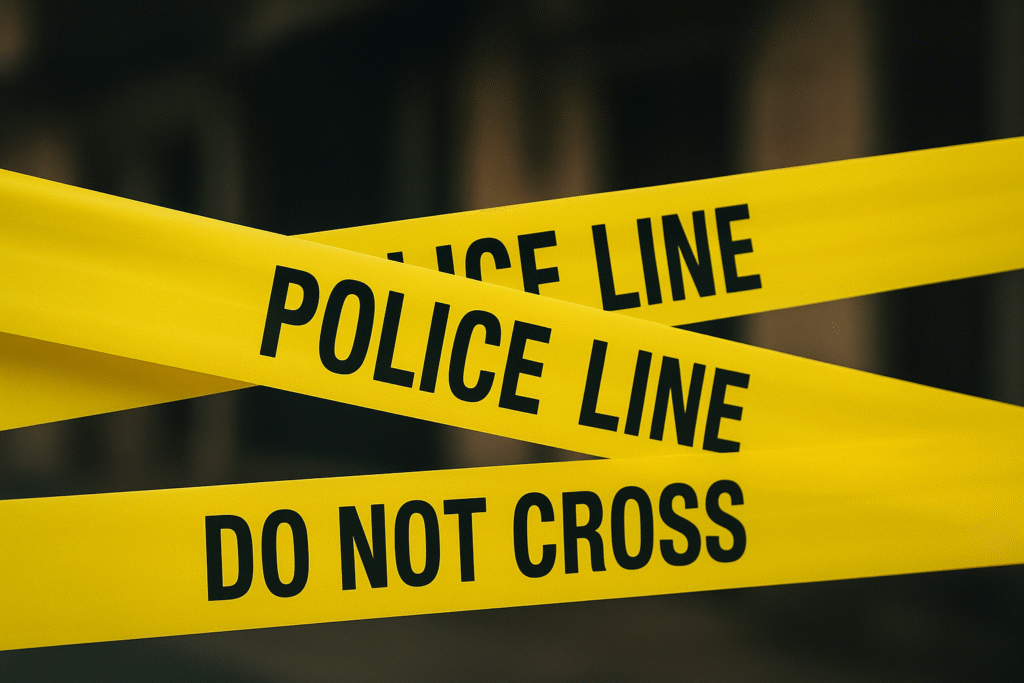 Ilustrasi garis polisi