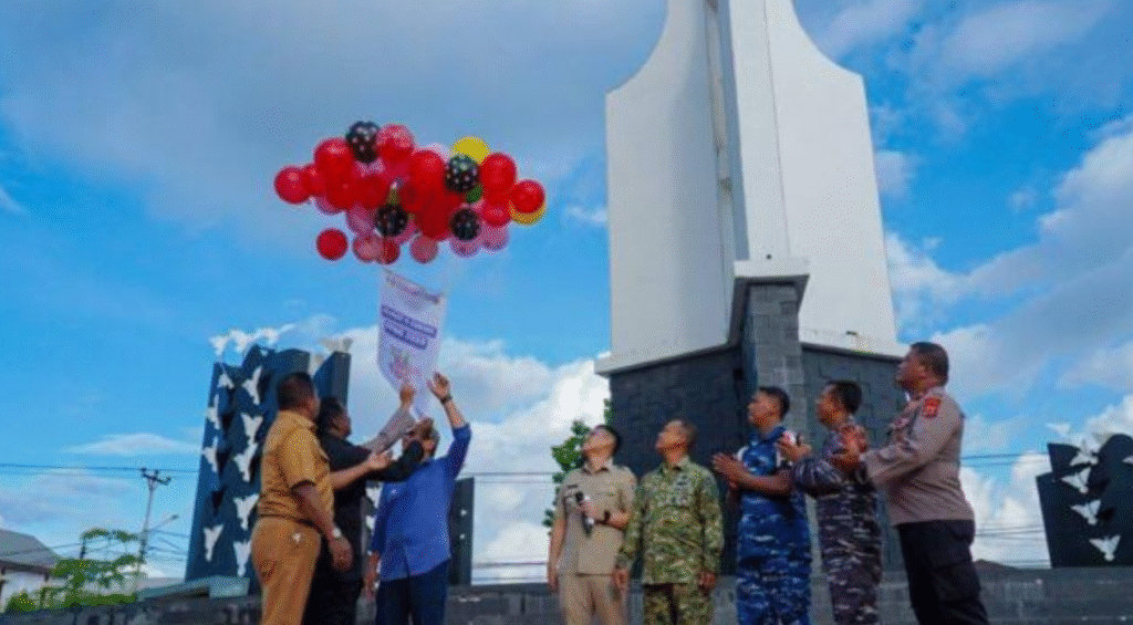 Wakil Bupati Maluku Tenggara, Charlos Viali Rahantoknam membuka dengan resmi pembukaan Festival Pesona Meti Kei 2025.