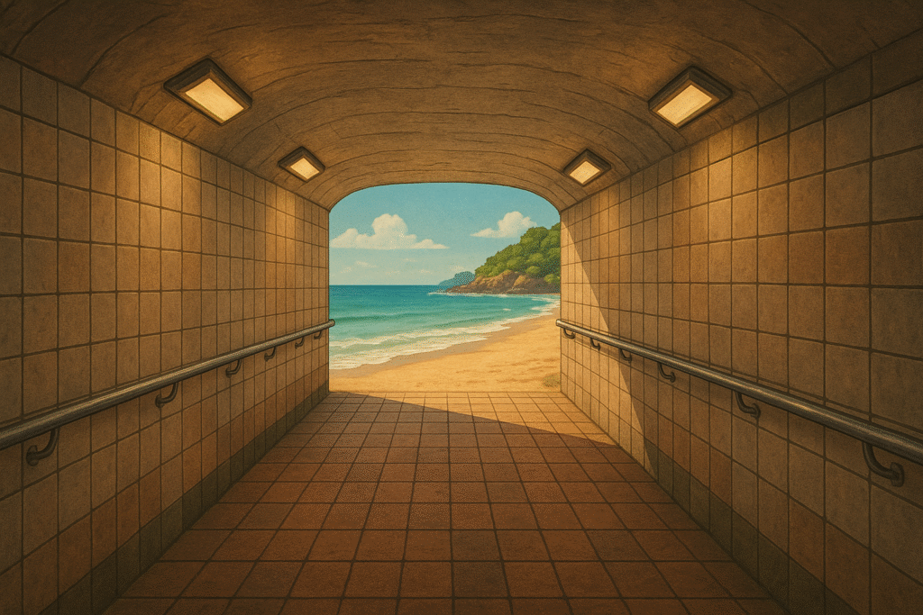 Ilustrasi jalan bawah tanah