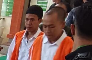 Para terdakwa kasus pembunuhan penjaga vila di Jalan Gurita, Sesetan Denpasar