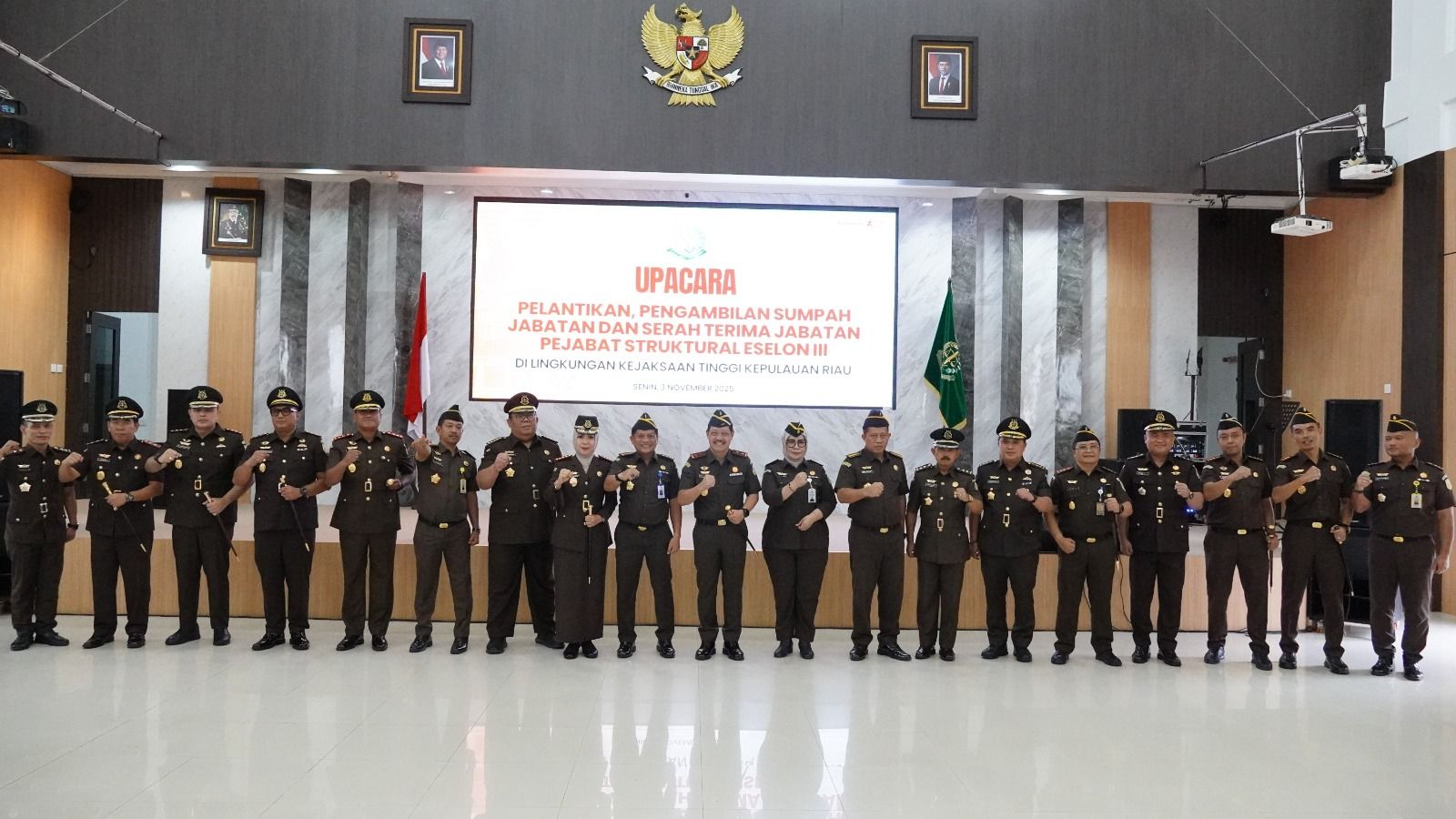 pelantikan pejabat kejati Kepulauan Riau