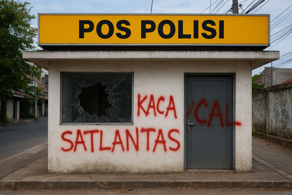 Ilustrasi pos polisi