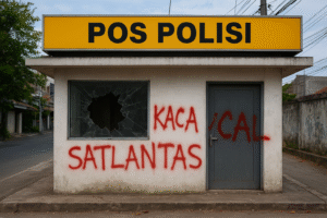 Ilustrasi pos polisi