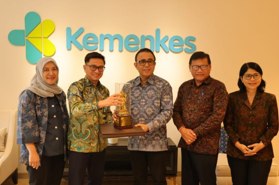 Rombongan Pemerintah Kota Denpasar saat melakukan audiensi di Kementerian Kesehatan RI terkait penguatan intervensi penanganan stunting.