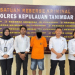 Pelaku pencabulan anak dibawah umur berinisial EL di amankan polisi.