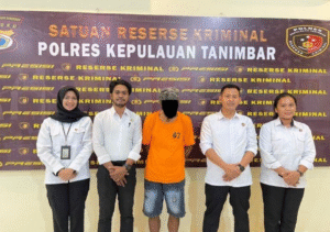 Pelaku pencabulan anak dibawah umur berinisial EL di amankan polisi.