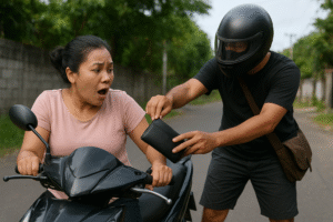 Ilustrasi penjambretan