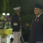 Presiden Prabowo Subianto memimpin Upacara Ziarah Nasional di Taman Makam Pahlawan Kalibata, Jakarta, dalam rangka memperingati Hari Pahlawan 2025.