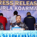 Konferensi Pers di Kantor Nala Satrol Koarmada IX Ambon.