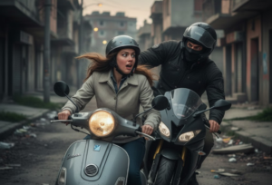 Ilustrasi wanita mengalami perlakuan pelecehan di jalan.