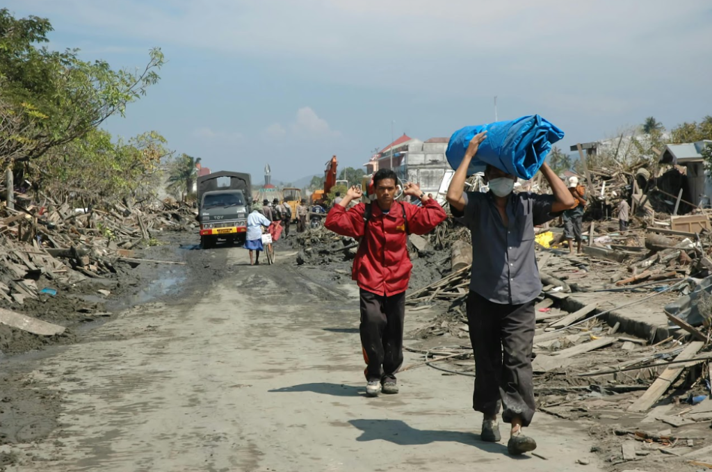 Ilustrasi kerusakan akibat banjir