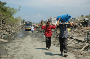 Ilustrasi kerusakan akibat banjir