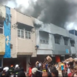 Lokasi kebakaran di pasar Batumerah, Kota Ambon.