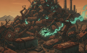 Ilsutrasi limbah baterai kendaraan listrik