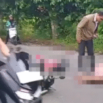 Tangakapan layar video kecelakaan maut di simpang Gang Buahan, Jalan Goa Gong, Desa Ungasan, Kecamatan Kuta Selatan, Selasa (2/12/2025) siang.