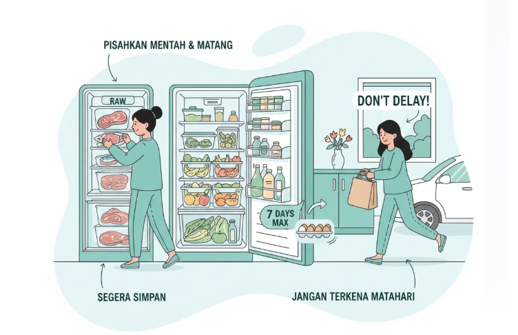 Cara menyimpan bahan pangan