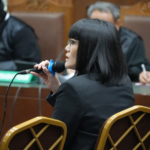 Marcella Santoso memberikan keterangan di hadapan majelis hakim saat persidangan perkara dugaan perintangan penyidikan (obstruction of justice) di Pengadilan Tindak Pidana Korupsi Jakarta Pusat, Selasa (21/1/2026).