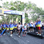 Kepolisian Daerah (Polda) Bali menggelar kegiatan Security Fun Run di Lapangan Puputan Margarana Niti Mandala Renon, Denpasar, Minggu (4/1) pagi.