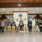 Bupati Wayan Adi Arnawa menerima kunjungan Bupati Jepara, Provinsi Jawa Tengah, Witiarso Utomo beserta jajaran di Puspem Badung, Jumat (30/1).