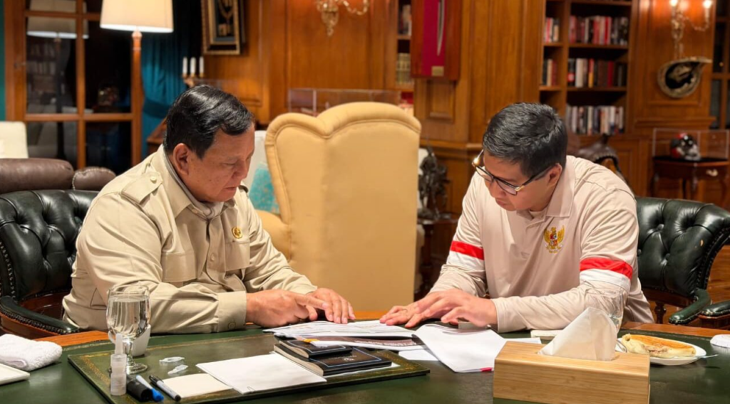 Presiden Prabowo Subianto memanggil Menteri Perumahan dan Kawasan Permukiman (PKP) Maruarar Sirait, ke kediaman pribadinya di Hambalang, pada Kamis sore, 29 Januari 2026. Foto: BPMI Setpres/Istimewa
