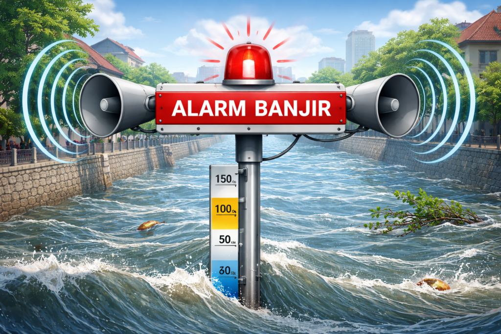 Ilustrasi alarm banjir