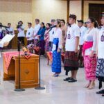Bupati Wayan Adi Arnawa saat melantik dan mengambil sumpah jabatan 234 pejabat di lingkungan Pemkab Badung, Rabu (11/2),