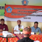 Bupati Klungung, I Made Satria saat menghadiri Musrenbang Kecamatan Nusa Penida di ruang rapat Kantor Camat Nusa Penida, Kamis (26/2/2026).