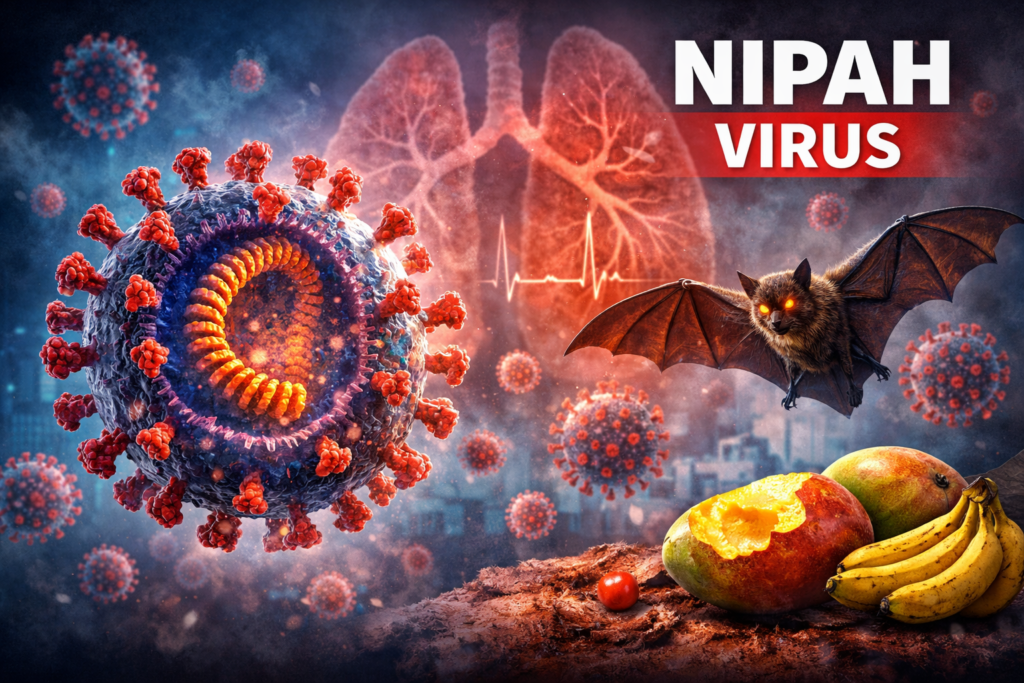 ilustrasi virus nipah
