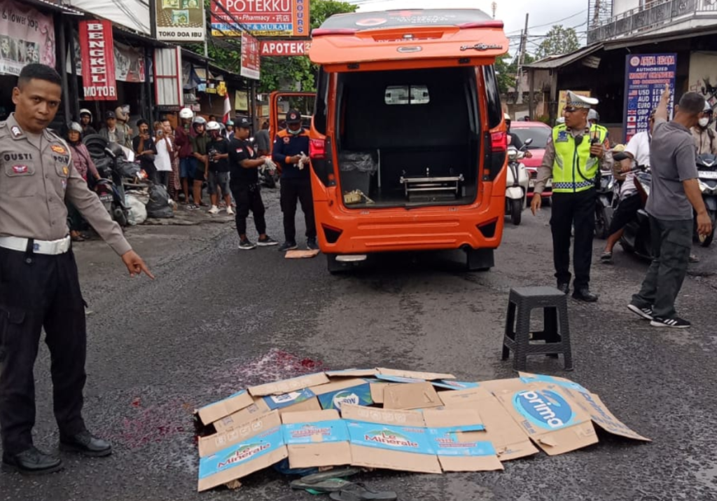 kecelakaan lalulintas di canggu
