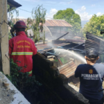 Lokasi kebakaran di RT 02/RW 07 Air Salobar Atas, Kecamatan Nusaniwe, Kota Ambon.