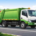 Ilustrasi truk sampah