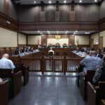Suasana persidangan perkara dugaan suap dan perintangan perkara dengan terdakwa Marcella Santoso dkk di Pengadilan Tindak Pidana Korupsi (Tipikor) pada Pengadilan Negeri Jakarta Pusat, Rabu (11/2/2026).