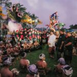 Bupati Wayan Adi Arnawa saat membuka Parade Ogoh-Ogoh Tahun Çaka 1948 di Desa Sulangai, Kecamatan Petang, Jumat (13/3).