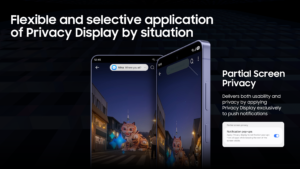 Privacy Display di Galaxy S26 Series adalah fitur privasi layar yang menjaga tampilan lebih terlindungi dari sudut samping saat pengguna mengakses informasi sensitif di ruang publik.