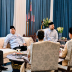 Presiden Prabowo Subianto menggelar acara gelar griya (open house) dalam rangka Hari Raya Idulfitri 1447 Hijriah di kompleks Istana Kepresidenan, Jakarta, pada Sabtu, 21 Maret 2026.