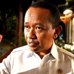 Menteri Energi dan Sumber Daya Mineral (ESDM) Bahlil Lahadalia memberikan keterangannya usai mengikuti rapat terbatas bersama Presiden Prabowo Subianto dan sejumlah menteri di kediaman pribadi Presiden di Hambalang, Bogor, pada Rabu, 25 Maret 2026.