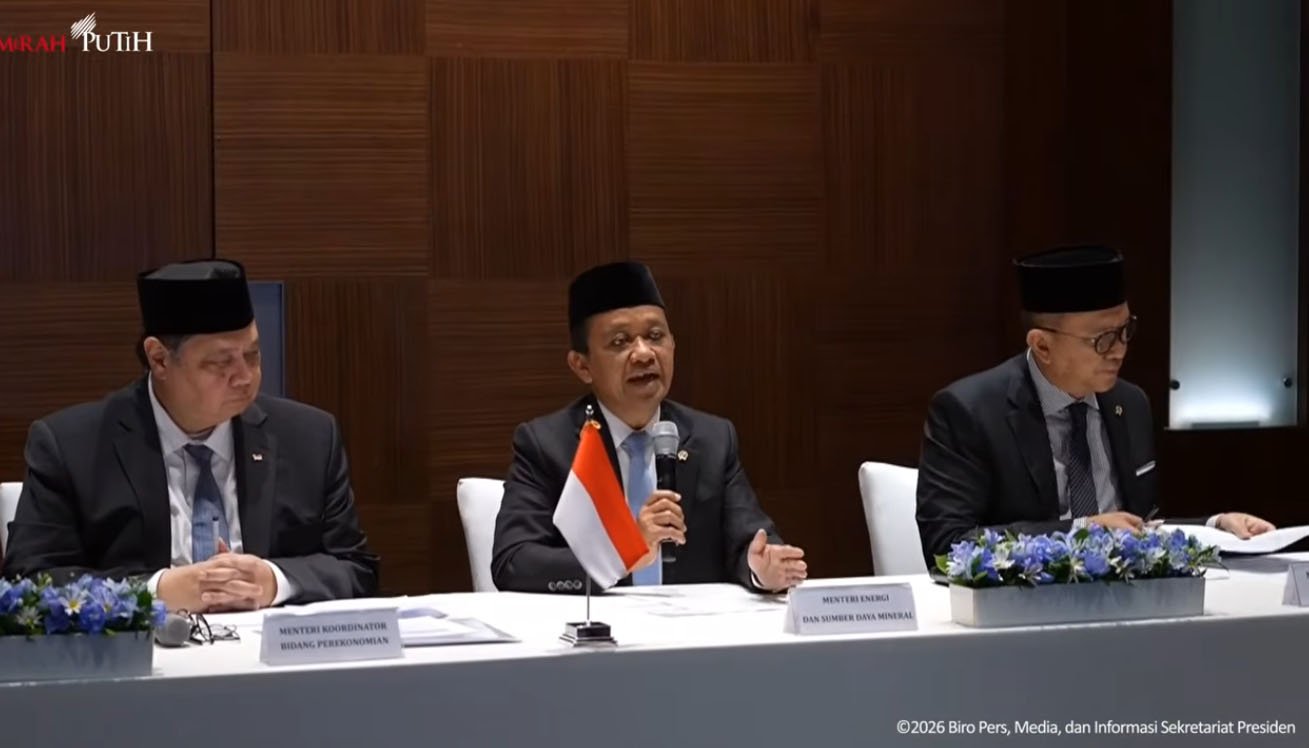 Konferensi pers terkait Kebijakan Pemerintah dalam Mitigasi Risiko & Antisipasi Dinamika Global, Selasa (31/3/2026).
