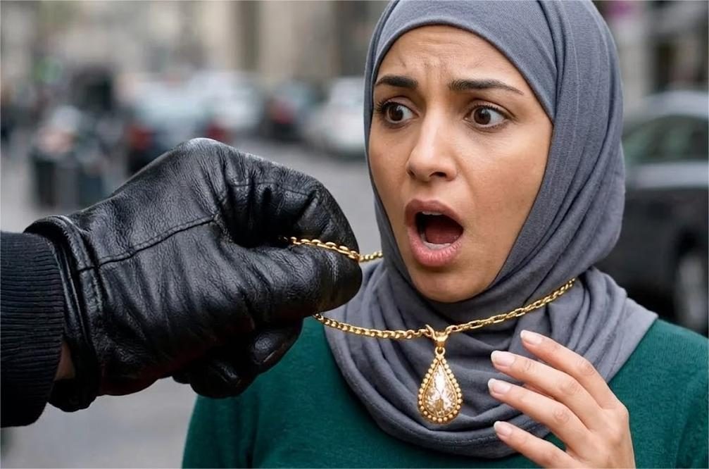 Ilustrasi penjambretan kalung