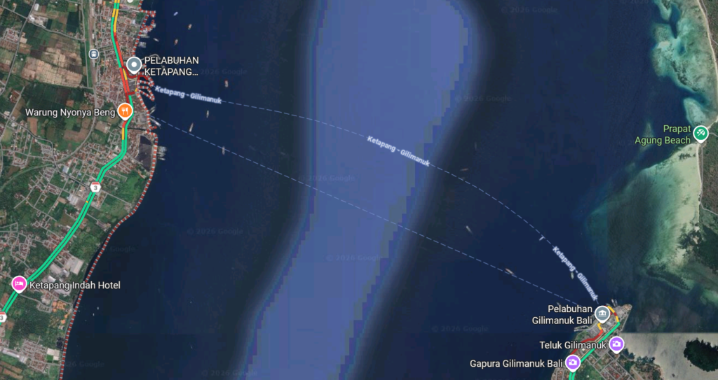 google maps penyeberangan ketapang-gilimanuk