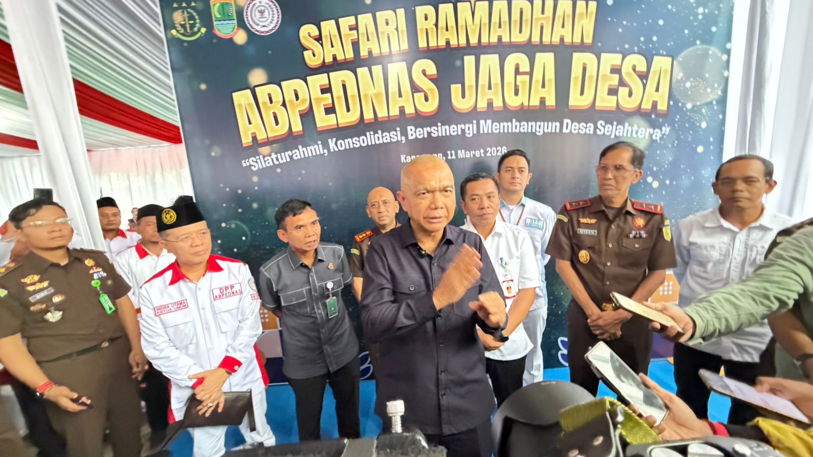 Jaksa Agung Muda Intelijen (Jamintel) Prof. Reda Manthovani menghadiri rapat konsolidasi Asosiasi Badan Permusyawaratan Desa Nasional (ABPEDNAS) Kabupaten Karawang