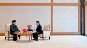 Presiden Republik Indonesia Prabowo Subianto melakukan kunjungan kehormatan kepada Kaisar Jepang Naruhito di Istana Kekaisaran Jepang, Tokyo, pada Senin, 30 Maret 2026.