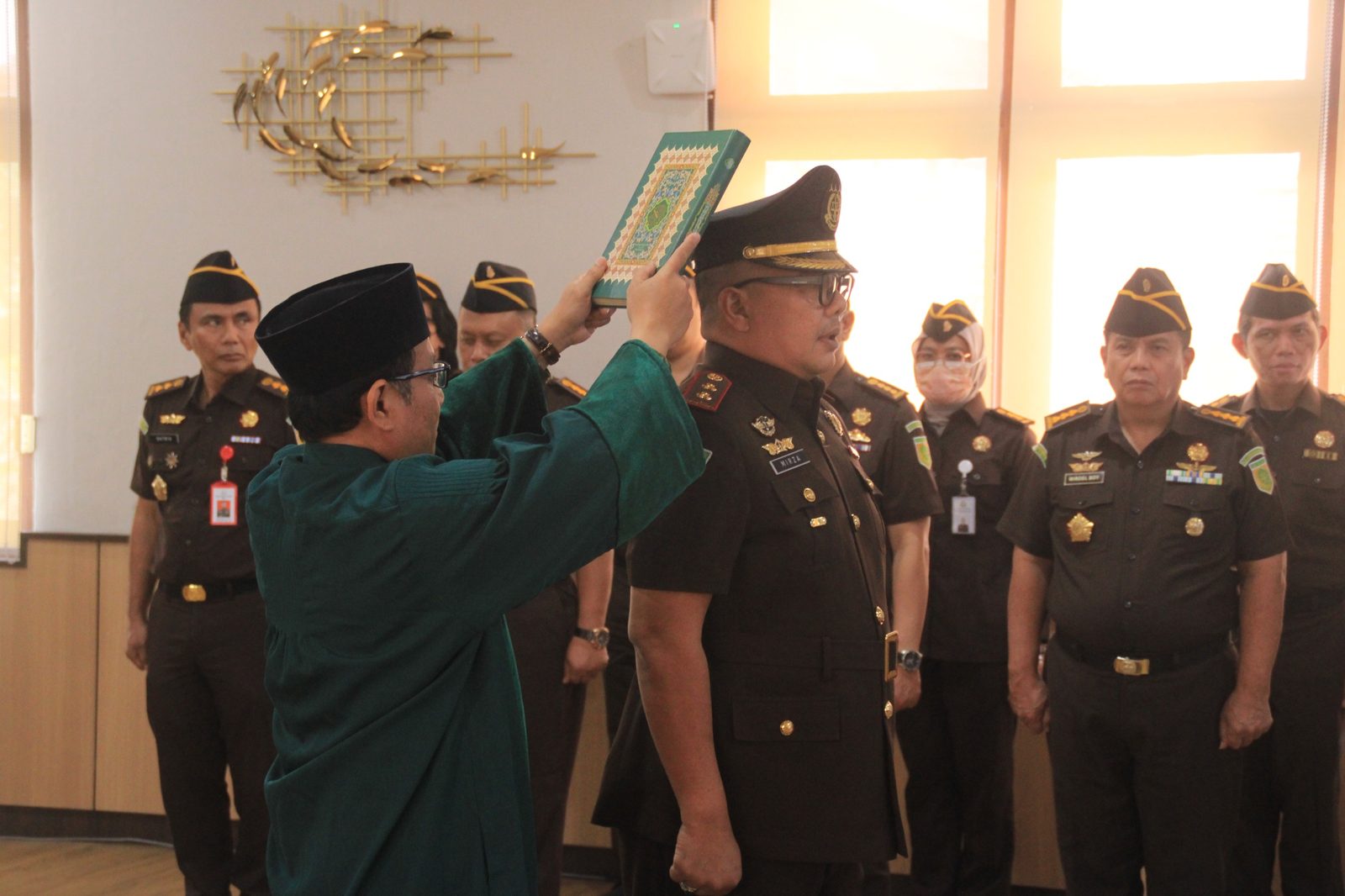 Prosesi pelantikan kejari Giayar