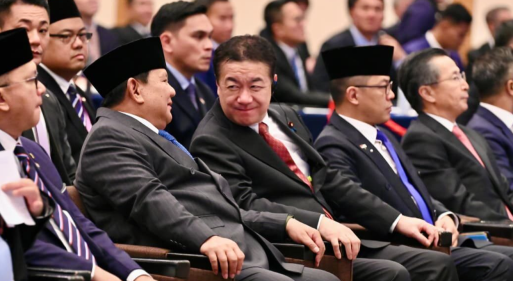 Presiden Republik Indonesia Prabowo Subianto menghadiri Forum Bisnis Indonesia-Jepang yang digelar di Imperial Hotel Tokyo pada Senin, 30 Maret 2026.