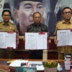 Gubernur Bali – Wali Kota Denpasar – Bupati Badung Tandatangani Kerja Sama PSEL Denpasar Raya