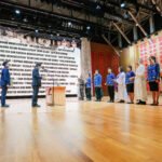 Bupati Adi Arnawa mengambil sumpah dan melantik Pejabat Pimpinan Tinggi Pratama dan menyerahkan SK PNS bagi CPNS hasil seleksi pengadaan PNS formasi tahun 2024 di Balai Budaya Giri Nata Mandala, Puspem Badung, Selasa (31/3)