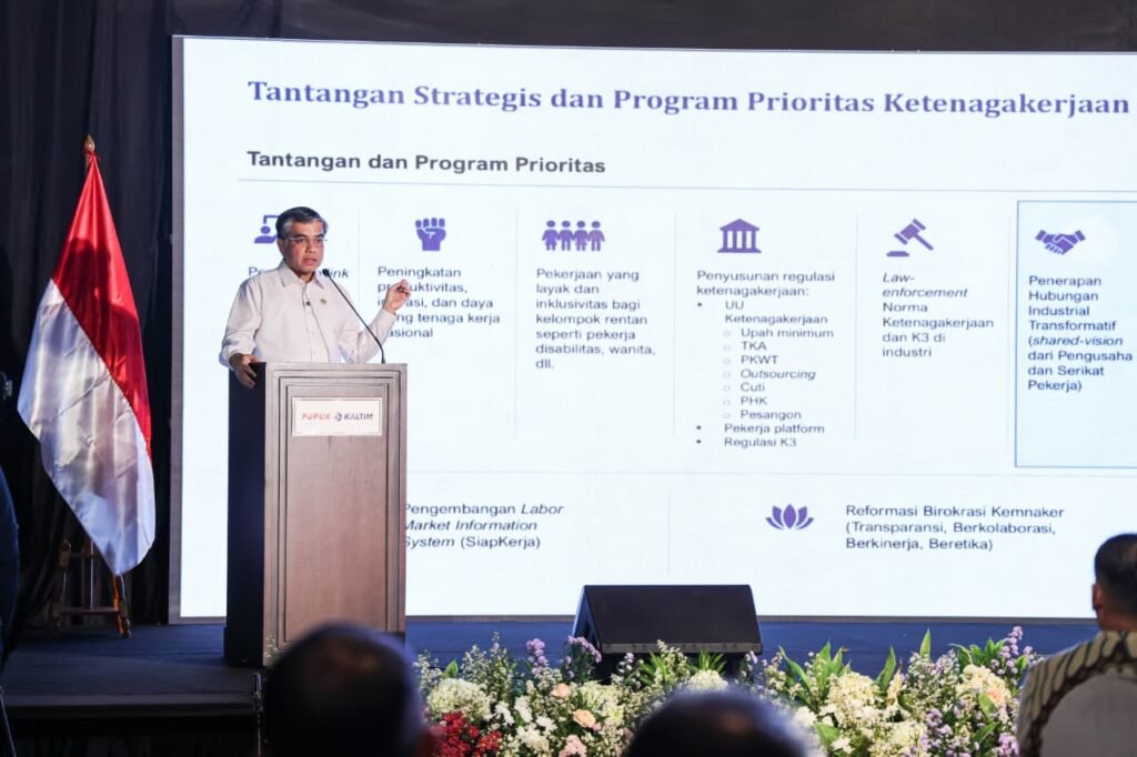 Menteri Ketenagakerjaan (Menaker) Yassierli