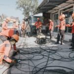 Penertiban Utilitas di wilayah Desa Darmasaba, Kecamatan Abiansemal, Jumat (10/4)